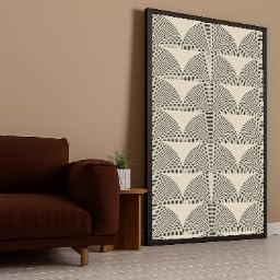 Tableau abstrait pour mur vide : décoration intérieure moderne 40x70 cm