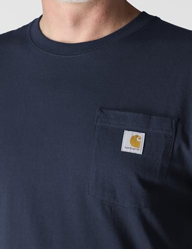 image for Carhartt Men's Loose Fit Heavyweight Short-Sleeve Pocket T-Shirt, Navy