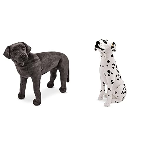 Melissa & Doug Giant Black Lab And Dalmatian - Lifelike Stuffed Animal Dogs (Over 2 Feet Tall) #TOP23