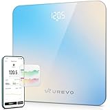 📉【Connexion Bluetooth avec l'app UREVO】 Le pèse-personne électronique se connecte facilement à l'app UREVO via Bluetooth, synchronisant automatiquement les données de poids et de BMI. Suivez vos progrès avec des graphiques clairs, faciles à comprendre, pour une gestion efficace de votre santé et de votre forme physique.
