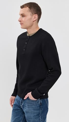 Men's Lightweight Waffle Standard Henley4
