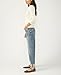 Silver Jeans Co. Women's Relaxed Mid Rise Straight Leg Jeans, Medium Wash, 23W x 28L