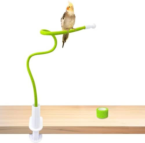 Tabletop Bird Perches for Finches - Are These the Best Choices? 5 Bird Perch Stand,Bird Training Portable Tabletop Platform,Flexible Parrot Perch Stand,Indoor Bird Stands for Parakeets Lovebirds Conure Cockatiel Finch Budgies or Other Small and Medium Sized Birds