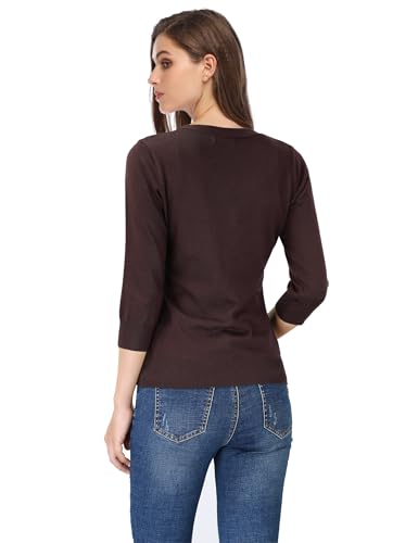 Leadingstar Women's 3/4 Sleeve Cardigan Lightweight Sweater Cardigan V-Neck Solid Color Soft Knit Sweater Tops2