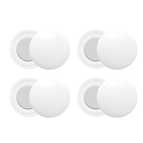Daryunk 4 Pairs Race Bib Magnets Running Bib Clips with Strong Magnet Marathon Race Number Holder Used for Triathlon/Running/Cycling White