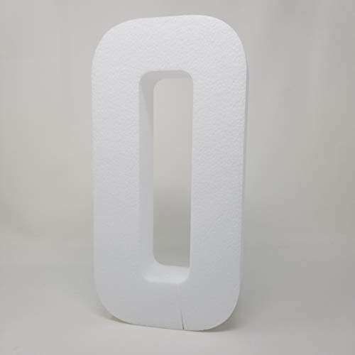 Free Standing - EPS Smooth Foam Numbers for Weddings, Cakes, Arts & Crafts - 24