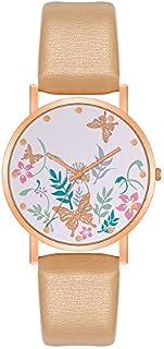 Relógio Feminino Relógio Feminino Impresso Banhado A Ouro Relógio Feminino Moda Simples Relógio Feminino Relógio Relógios de Quartzo para Meninas (Cor: Dourado)