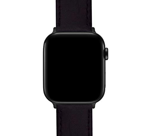 Image of BARTON WATCH BANDS - Top Grain Leather Watch Bands Compatible with Apple Watch Models - 1, 2, 3, 4, 5, 6, 7, 8, 9, 10, SE, Ultra & Ultra 2