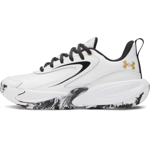 Under Armour Youth Unisex Grade School Size Lockdown 8, 100 White, 4.5 - image 1