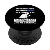 Fliesenlegerbedarf Fliesenleger PopSockets mit austauschbarem PopGrip