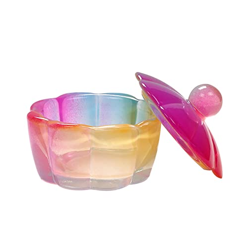 GSHLLO 2 Piezas Vasos de Cristal para Uñas 4 cm diámetro miniatura 4