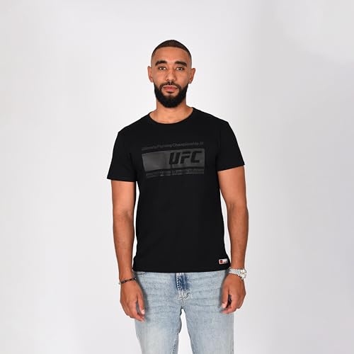 UFC T-shirt Noir Officiel Homme – 100% Coton – Collection 2025/2026 – Sport, Training &...