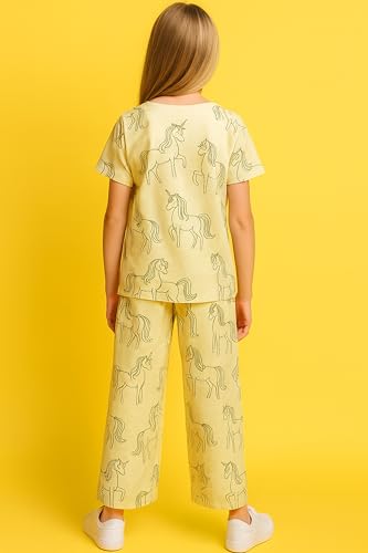 Image of TotzTouch Night Dress Kids Girls - Soft, Comfy & Adorably Stylish Printed Pyjama Set Age 6 Months to 15 Years