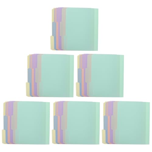 Dossiers en plastique rangement documents bureau avec onglets 1/3 cut pour armoires