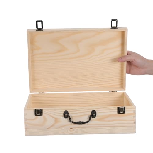 Boîte en bois de pin pour souvenirs coffret créatif à customiser - 5