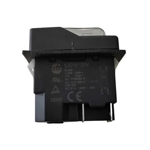 Interruptores electromagnéticos KJD16/120V con cubierta impermeable 16/12A 4 pines