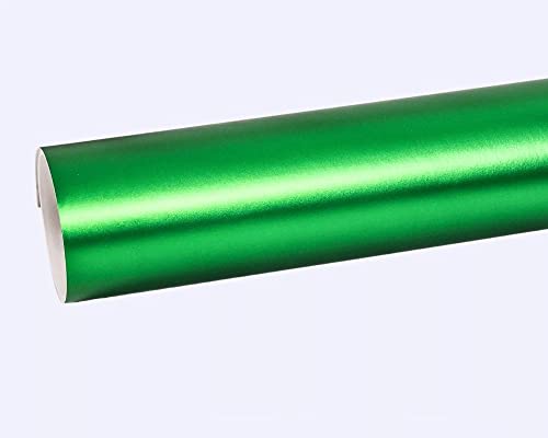 Image of CVANU Air Release Green Matte Chrome Metallic Car Vinyl Vehicle Wrap CV-16 24''x12''inch