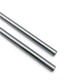 Linear Motion Rods 2PCS 10mmx 600mm (0.394x23.622inches) Case Hardened Chrome Plated Linear Motion Rod Shaft Guide for 3D Printer, DIY, CNC - Metric h8 Tolerance