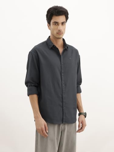WROGN Men's Cotton Blend Oversized Shirt Teal Blue M - Image 5