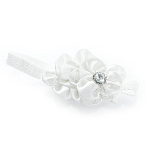 My Lello Toddler/Girl Flower Headband Satin Sparkle 2 Pack2