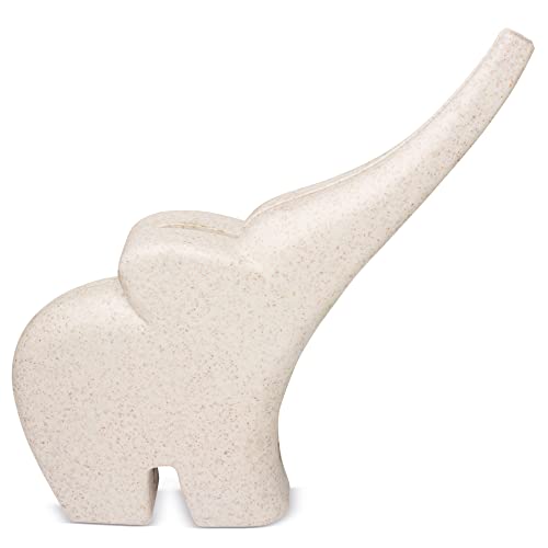 Tirelire petit cochon éléphant en fibre de blé avec corps doux. Tirelire originale pour enfants avec bouchon. Tirelire de voyage légère et résistante.