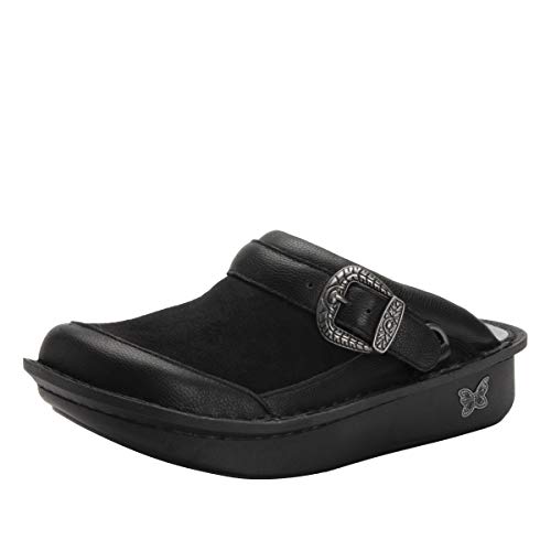 Alegria Women's Seville Black Flex Leather Clog 12 M US