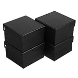 WEKAMOS Lot de 4 Boîtes pour Cravates avec Couvercle Petites Boîtes Présents en Papier Épa...