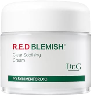 Dr.G NEW RED Blemish Clear Soothing Cream (70ml 2.36 oz) Gowoonsesang Cosmetic, Moisturizing Recovery Cream