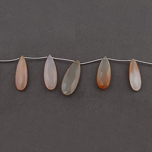 Perles de calcédoine rose pour colliers bohèmes et tenues d'été