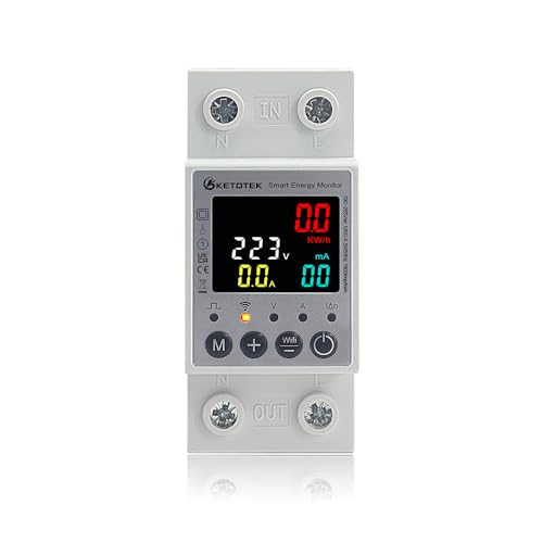 Misuratore Consumo Elettrico WiFi Con App Tuya - Contatore Energia Monofase | Monitoraggio Remoto - Foto 2