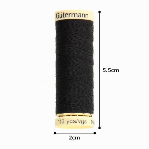 Miniatura 5 de Gutermann Sew-All De Hilo, Poliéster, Negro, 100 M