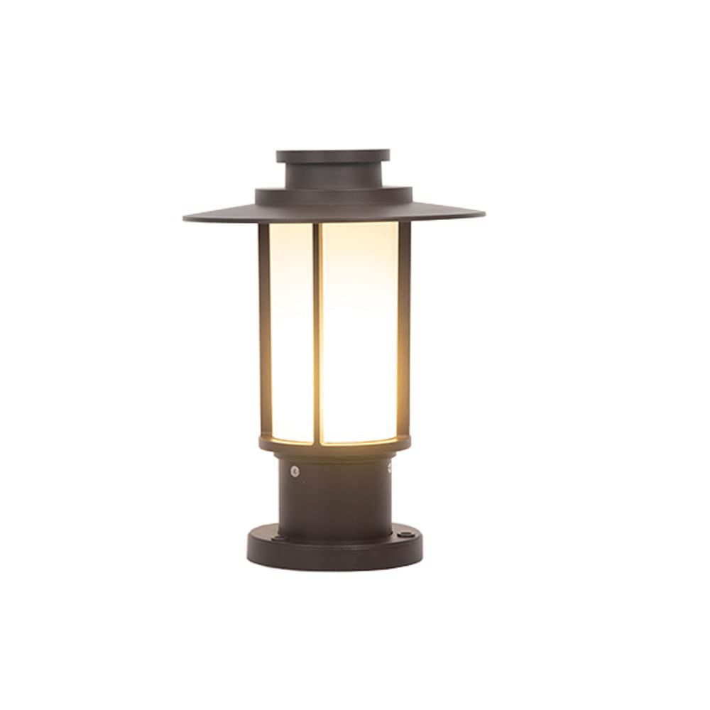 Lámpara de pie china para exteriores con diseño moderno de baliza y columna LED para jardín