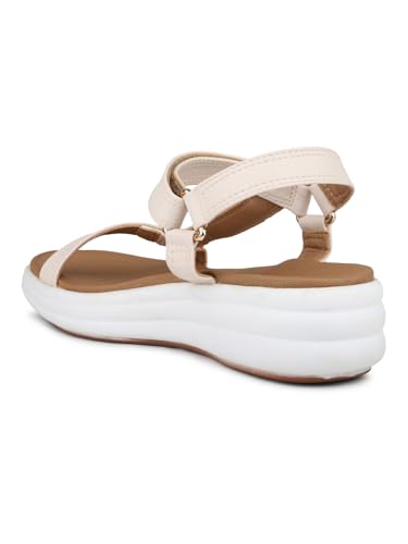 Image of Inc.5 Women Black Party And Club Wear Striped Round Heeled Sandals