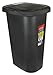 Rubbermaid Spring-Top Lid Trash Can for Home, Kitchen, and Bathroom Garbage, 13 Gallon, Black