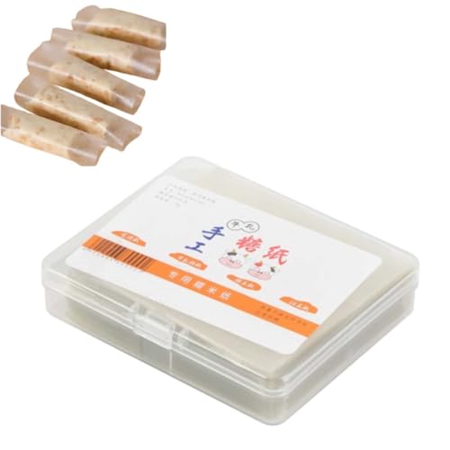 Papel de arroz comestible, 500 unidades de envoltorio comestible de caramelo de arroz, envoltorio transparente de turrón, chocolate y azúcar para envasado de alimentos