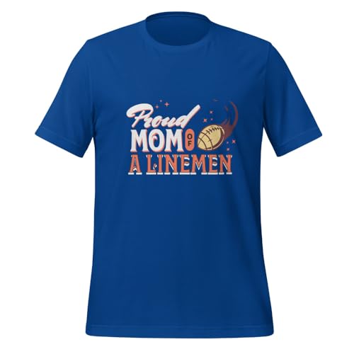 T-shirt Football Maman de Lineman vêtement supportrice sport américain pour femme
