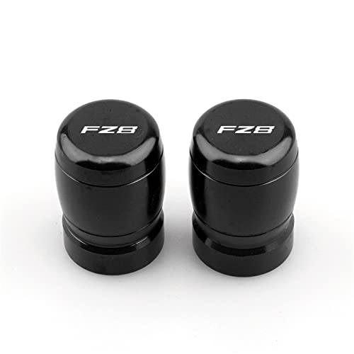 YIJIEBAO Passend for Yamaha FZ1 FZ6 FZ8 Fazer 150 250 400 1000 Motorrad CNC Aluminium Zubehör Rad Reifen Ventilschaftkappen CNC Luftdichte Abdeckungen(FZ8 Black)