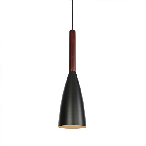 Lámparas Colgantes de Techo de Metal Negro Ajustable con 1 o 2 Luces 7