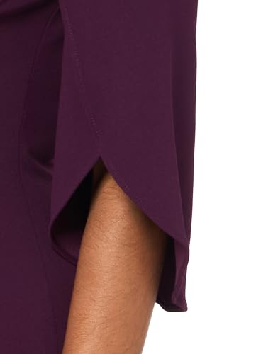 Image of Tommy Hilfiger Womens Polyester Spandex Pattern Sheath Midi Layered Dress