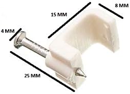 2400 X White T&E Cable Clips for 2.5mm Electrical Cables