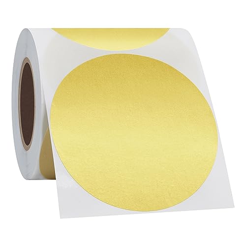 Hycodest 3�C���` ���E���h���x�� 200�� �󔒂̏������݉\�ȃT�[�N���X�e�b�J�[�A�������ē\��菑���^�O �}�[�J�[�p ���͂ȔS�����̔����~�`���x�� ���i�ݒ�ƃK���[�W�Z�[���p (�z�C���S�[���h)