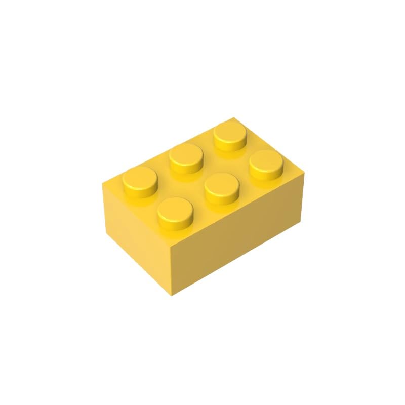 Gobricks 3002 Basic Bricks Brick 2x3 50 Pieces GDS-541 Compatible with Lego Building Blocks Color:Yellow โ image 1