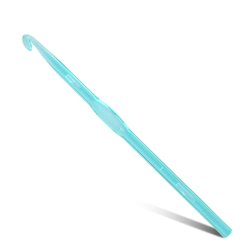 Image of QMNNMA 5.5 mm Crochet Hook, Ergonomic Crochet Hooks, Crochet Needles | Ergonomic Crochet Hooks for Arthritic Hands, Crochet Needles for Yarn, Colorful Transparent Crochet Hook for Beginners