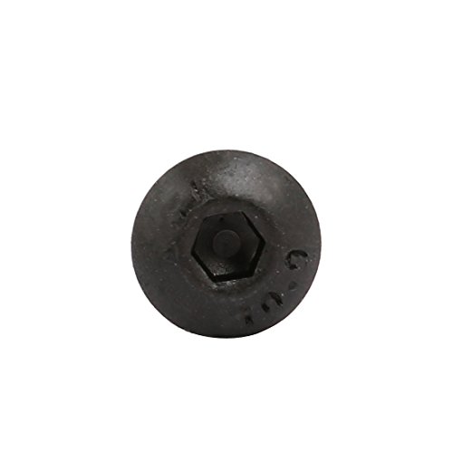 Image of uxcell 4pcs M5x10mm 10.9 Grade Hex Socket Reverse Left Hand Thread Screw Bolt Black