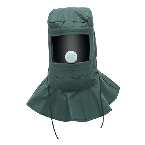 FIXOSHEE Dust Cover Sandblasting Cap Protective Mask for Outdoor Work Sanding Hat Industry Hood Mask Cover