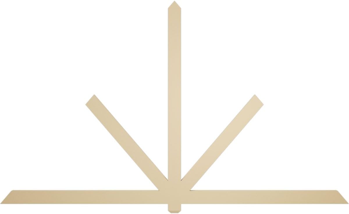 108"W x 63"H x 2"D x 4"F, 14/12 Pitch, Kennewick Signature Urethane Gable Bracket, Primed Tan