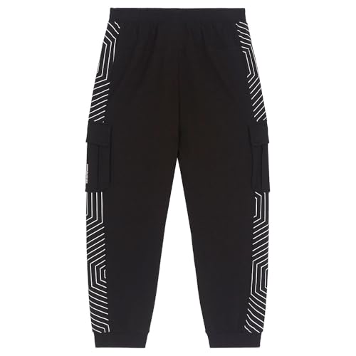 Pantalones cargo EA7 Emporio Armani con puño para niños de algodón 2