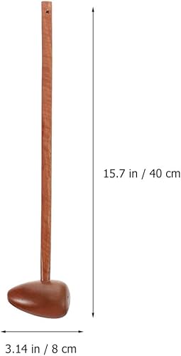 Miniatura 2 de Healifty Martillo de cuerno de cordero, 2 martillos de masaje de madera para en casa, herramientas de gong, terapia de punto de activación y