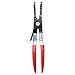 Soldering Pliers 240mm Wire Holding Tool for Electrical Soldering, Carbon Steel Two Wire Holder with Heat Resistant Red and Black Long Nose