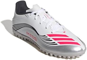 adidas F50 MESSI CLUB TF Unisex Futbol Ayakkabısı (Halı Saha), Beyaz, 40 2/3 - Görsel 4